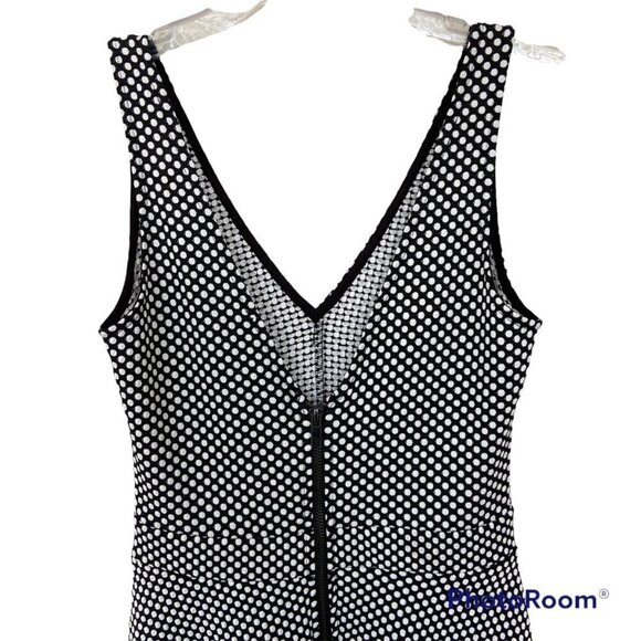 ✨2/$20✨ Forever 21 Black and White Polka Dots A-Line Dress Size Medium - Picture 5 of 12